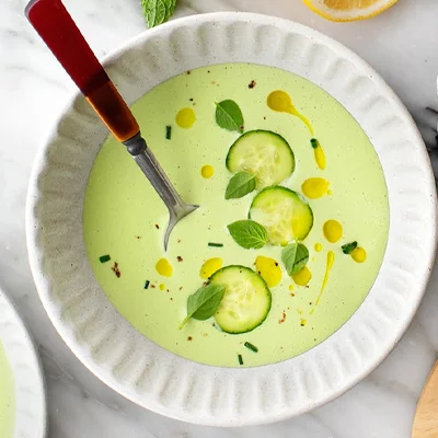 Chilled Cucumber Soup for weight loss