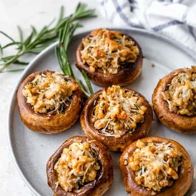 Veggie Stuffed Mushrooms for weight loss
