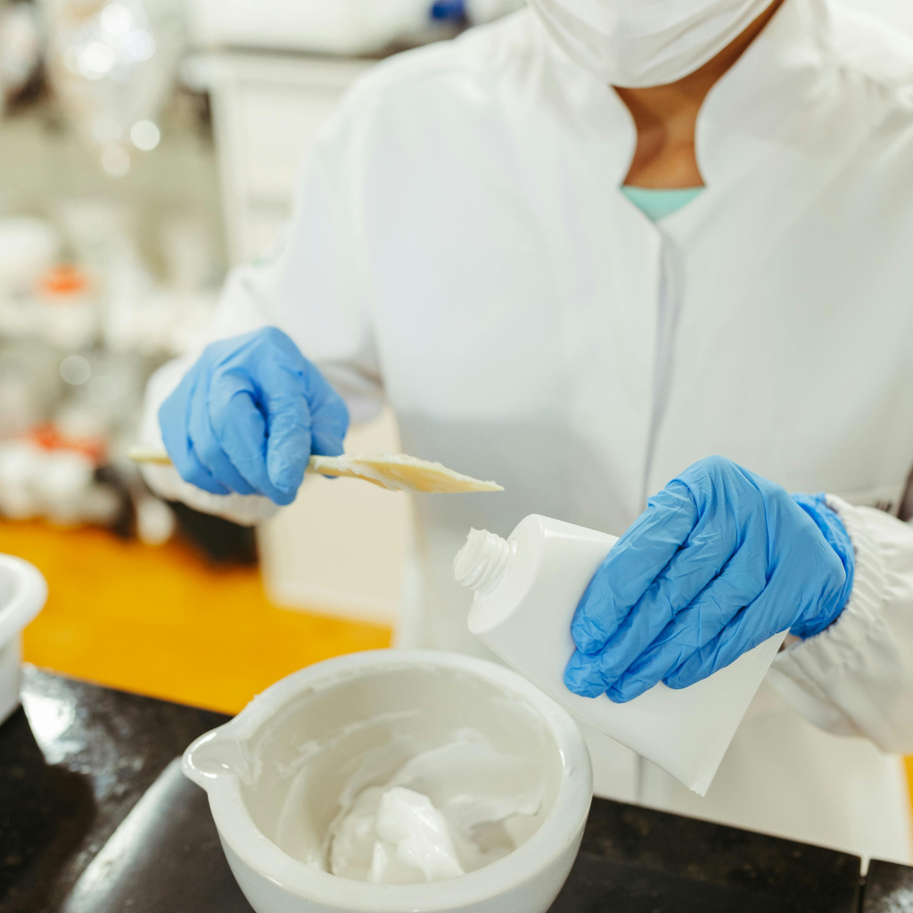 pharmacist preparing compounded medication in McKinney TX